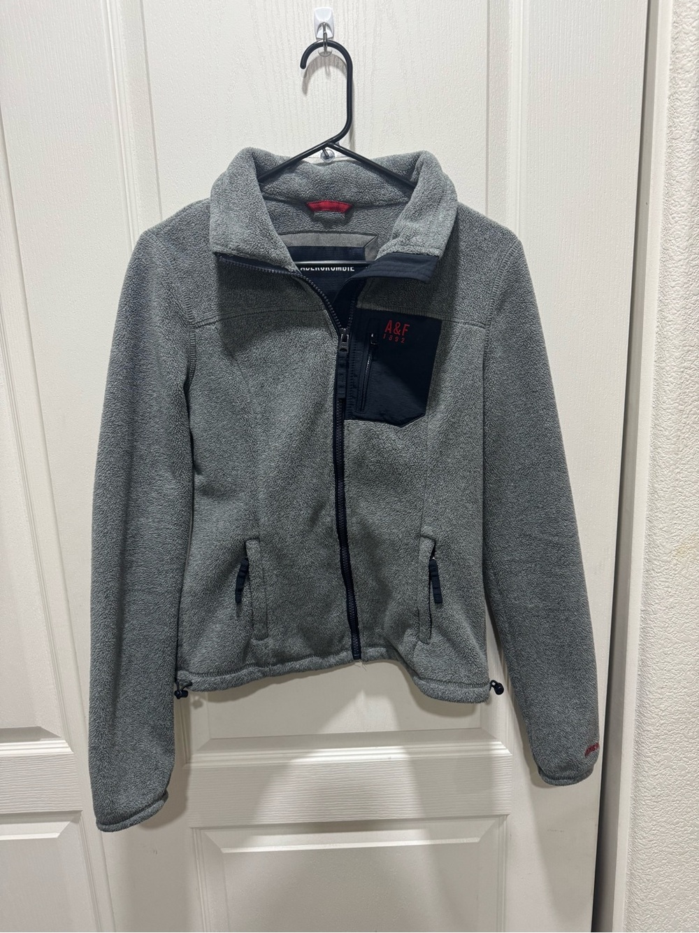 Abercrombie & Fitch A&F Gray Fleece Full Zip Jacket Women’s S
